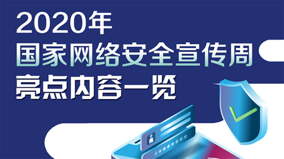 圖解：2020年國(guó)家網(wǎng)絡(luò)安全宣傳周亮點(diǎn)內(nèi)容一覽