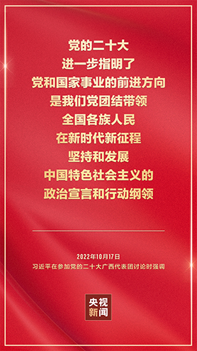 金句海報丨把黨的二十大重大決策部署付諸行動、見之于成效