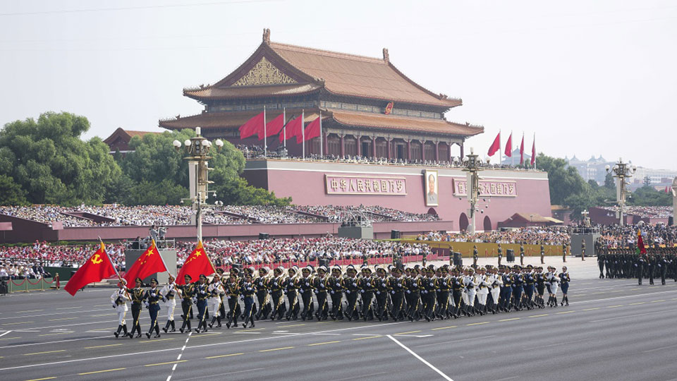 高清大圖丨這是中國(guó)人民解放軍儀仗方隊(duì)